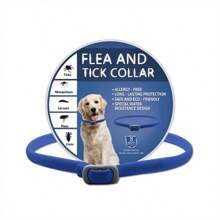 Natural ​Flea & Tick & Prevention Collar For Medium & Large Dogs, Waterproof, Soft,Comfortable,Adjustable, 8 Month Protection ,Length: 28in(1 Pack)
