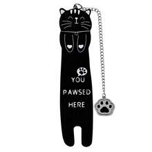 Novo Clube de Amantes de Livros Criativos e Fofos de Gatos, Volume de Admissão, Marcador de Livros em Aço Inoxidável Prateado, Acessórios Criativos para Leitura, Presentes para Amigos, Material Escolar, Volta às Aulas