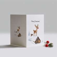 24pcs Holiday Christmas Greeting Cards With Envelopes - Various Santa Claus, Reindeer And Snowman Designs - Thanksgiving Cards, Suitable For Christmas And New Year 2025 - Paper Material
