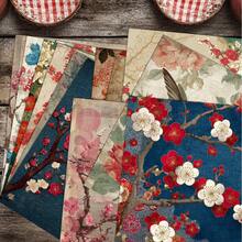 24/36PCS 5.9*5.9inch Plum Blossom Landscape Painting Scrapbook Paper Pad, High Quality Single Side Scrapbooking Creative Material Paper For DIY Scrapbooking, Card Making, Journaling & Art Crafts - Multicolor - View 7