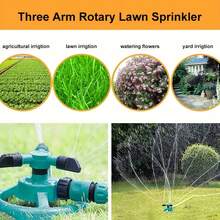 360° Rotating Garden Sprinkler – Adjustable Durable Lawn & Plant Watering Tool | Easy-Connect Hose Setup  | Ideal For Small To Medium Yards, Flower Beds & Patios - 墨綠色 - 查看 6
