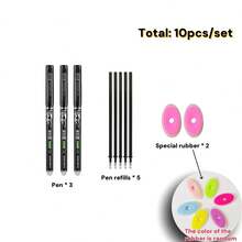 2支/4支/12支/24支/27支装可擦凝胶笔（黑/红/蓝/绿四种墨水颜色），0.5毫米笔尖，热感魔力摩擦笔，经久耐用，易于修正，保持书写整洁，创意学生文具，适用于记笔记、定价、高亮标记，可用作学习奖励、学校奖品（赠送学生、同学、老师），圣诞礼物，祝您圣诞快乐！ - 彩色 - 查看 25