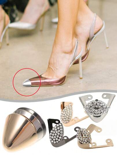 2/4 Adet Bakır Ayakkabı Süsleme Takıları, Metal Sivri Burun, İçi Boş Ayakkabı Koruyucu ve Ayakkabı Dekoru İçin Tamir Aksesuarları - Metal - Şık Ayakkabılar İçin - Ayakkabılar, Botlar ve Spor Ayakkabılar İçin Uygun - Ayakkabı Severler İçin Mükemmel Hediye