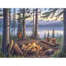 New 5D Diamond Painting DIY Kit, Frameless Canvas Diamond Art, Multi-Size, Colorful Mosaic Wall Decor Suitable For Living Room, Bedroom, Study And Other Occasions, Holiday Party And Home Decor & Gift