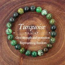 1 件经典复古真天然石虎眼石黄铁矿磷灰石拉长石绿松石紫水晶几何手链男士夏季秋季黑色手链爸爸父亲爷爷男友礼物感恩节幸运 Hoco 珠宝 - 彩色 - 查看 30