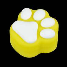1 PcsSilicone Container For Cat Paw, Silicone Box For Face Cream, Oil Box, Cute Mini Cartoon, Easy To Carry - Brown - View 8