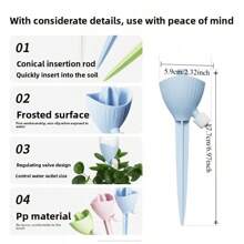 1/3 Automatic Watering Spike: Automate Your Plant Watering Process With An Adjustable Slow-Release Control Valve Switch! Suitable For Home And Marine Gardening, Plant Sprayers, Gardening Supplies (Accessory Colors Are Random).