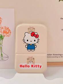 1个PU翻盖加厚镜面，酷洛米/Hello Kitty图案，便携式化妆镜，方便放置于桌面 - 彩色 - 查看 15
