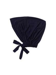 1pc Women's Solid Color Modal Headband With Adjustable Drawstring, Suitable For Daily Wear
