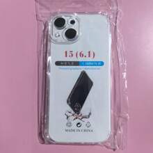 1 件透明防摔手机壳，适用于三星/苹果/红米/OPPO 智能手机，透明防摔手机壳，手机壳，手机保护套，手机壳，手机皮套，4 角防摔手机壳，透明手机壳，简约手机壳，纯色手机壳，透明手机壳，TPU 防摔手机壳（军用级防摔）防水防震防刮 - 無色 - 查看 131