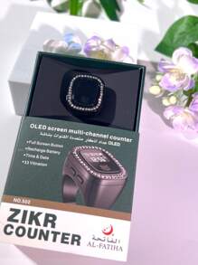 502# OLED 屏幕多通道振动提醒智能戒指，带计数器、时间、日期、闹钟功能，可戴在手指上，操作方便 - 彩色 - 查看 11