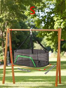 1件黑色晾衣网晾晒网兜袜子晾晒神器晾衣篮平板晾衣内衣家用毛衣晾衣架可折叠晾晒干衣用品