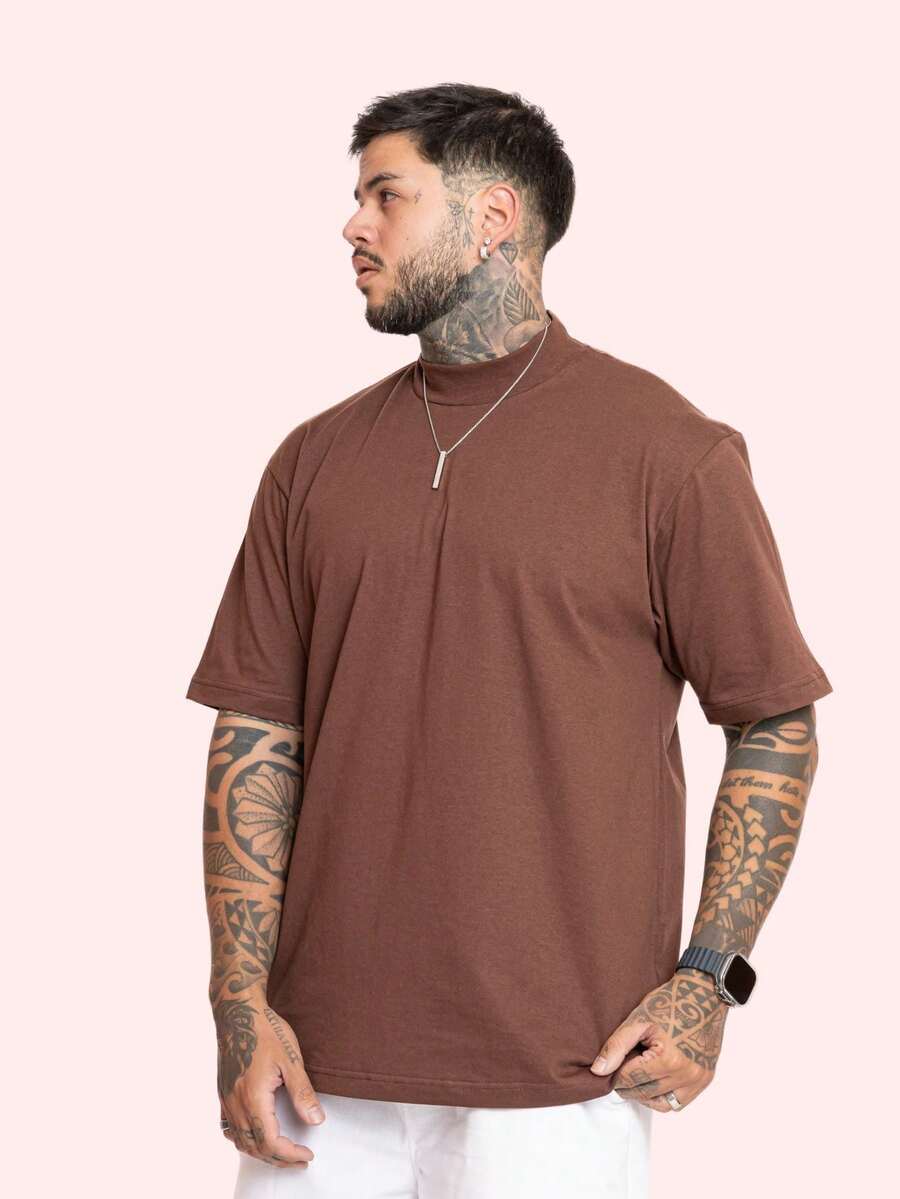 Men T-Shirts - 鏽棕色 - 查看 1