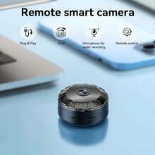 HD Mini WiFi Security Camera With Night Vision & Motion Alerts - USB Rechargeable, Portable, Wide-Angle, Easy App Setup