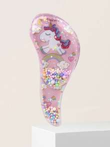 1/3/4/5/6/7/8pcs Detangling Hair Brush Set With Cute Animal Temporary Tattoos,(6.8oz/200ml)Continuous Fine Mist Water Spray Bottle For Hair,Unicorn Cartoon Detangling Brush For Adults & Girls Hair,Teasing Brush Rat Tail Comb Edge Brush For Hairstyling,Salons,Barber(Pink), Home Beauty Women Accessory Gifts, Hair Styling Kit, For Barber Salon Beauty Travel Essentials