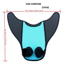 美人鱼游泳脚蹼，女士、青少年和成人美人鱼尾蹼，单蹼潜水脚蹼，海滩必备品，海滩配件，泳池浮板