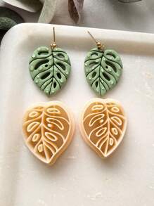 1/2/10件装波西米亚热带树叶粘土切割器，用于珠宝制作，夏季耳环粘土工具，海滩度假树叶吊坠粘土切割器，用于DIY吊坠、项链、手链 - Clay Cutter - 查看 13