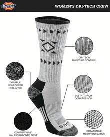 Calcetines Dri-tech Fashion Control de Humedad, Disponibles en S-XL (5, 6, 12 Pares) Calcetines Mujer - (6 pares) - Ver 4