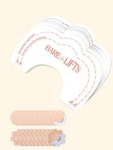 20片装超薄隐形丰胸贴 - 女士透明胸部支撑垫，无缝聚拢，适合露背和无肩带连衣裙 - 彩色 - 查看 7