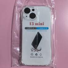 1 件透明防摔保护壳，适用于三星/苹果//红米/OPPO 手机，透明防摔手机壳，手机保护套，简约手机壳，纯色手机壳，TPU 防摔手机壳（军用级防摔）防水防震防刮