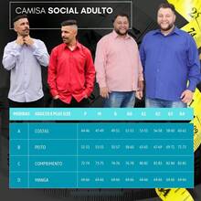Men's Long Sleeve Social Shirt Plus Size Adult Without Fabric - Hồng - Xem 2