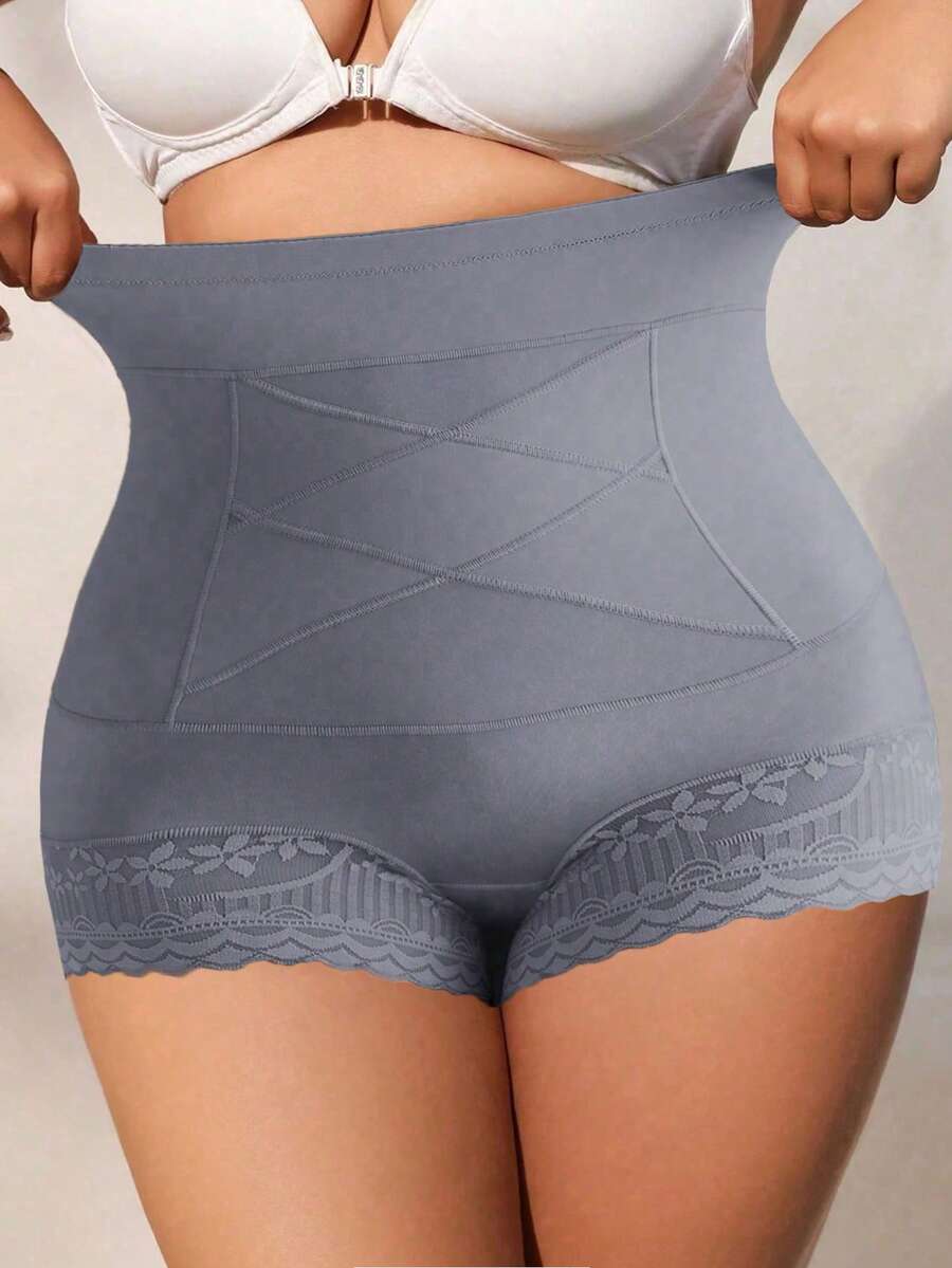 High Waist Slimming Pants For Women, Plus Size, Tummy Control, Postpartum Shapewear - Grey - View 1