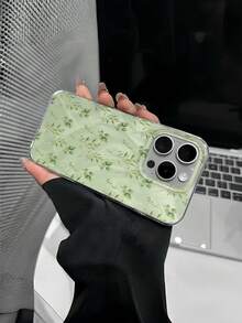 Leaf Pattern Protective Phone Case Compatible With IPhone 11 Pro Max/16 Pro Max/15 Pro/14 Plus/13/12/11, Anti-Drop Phone Case Compatible With IPhone 13 Pro Max/12 Pro, Feather Design - Transparent Feather Veil - View 2