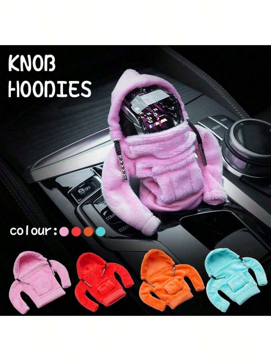 1 件创意汽车内饰装饰，运动衫汽车换挡杆套，运动衫换挡杆套，汽车内饰节日装饰创意设计