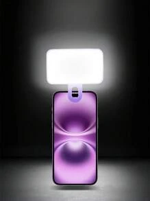Lumière de selfie portable, éclairage pour vidéoconférence avec pince pour caméra de téléphone, lumière LED amovible pour vidéoconférence, 3 modes d'éclairage, rechargeable, portable, convient aux ordinateurs portables/téléphones/tablettes/appels Zoom/maquillage. Convient aux selfies et à la diffusion en direct, lumière portable