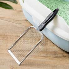 Stainless Steel Cat Litter Shovel Small Hole Bentonite Mineral Sand Rutin Chicken Shovel Filter Shovel Pet Supplies