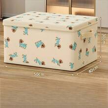 Caja de almacenamiento de tela cubo tejido azul. Con doble asa, adecuado para organizadores familiares, vuelta al colegio, mudanza, caja de almacenamiento plegable