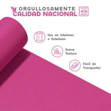 MUUK FITNESS Alfombrilla de Yoga 170 x 70 cm – Grosor 4 mm, Tapete para Yoga, Pilates, Fitness y Ejercicio, Antideslizante, Plegable y Fácil de Transportar, PVC Resistente y a Prueba de Agua, Ideal para Casa, Gimnasio, Parque o Viajes, Diseño Cómodo que Protege Articulaciones, Superficie Estable y Duradera para Relajación, Meditación y Estiramientos, Apta para Principiantes y Expertos. - Rosa - Ver 7