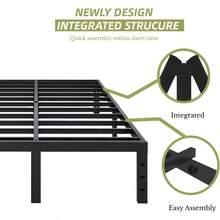 Bed Frame Heavy Duty Metal Full Platform Bed Frame With Under Bed Storage No Box Spring Needed Easy Assembly Noise Free Non Slip 14 Inch Full