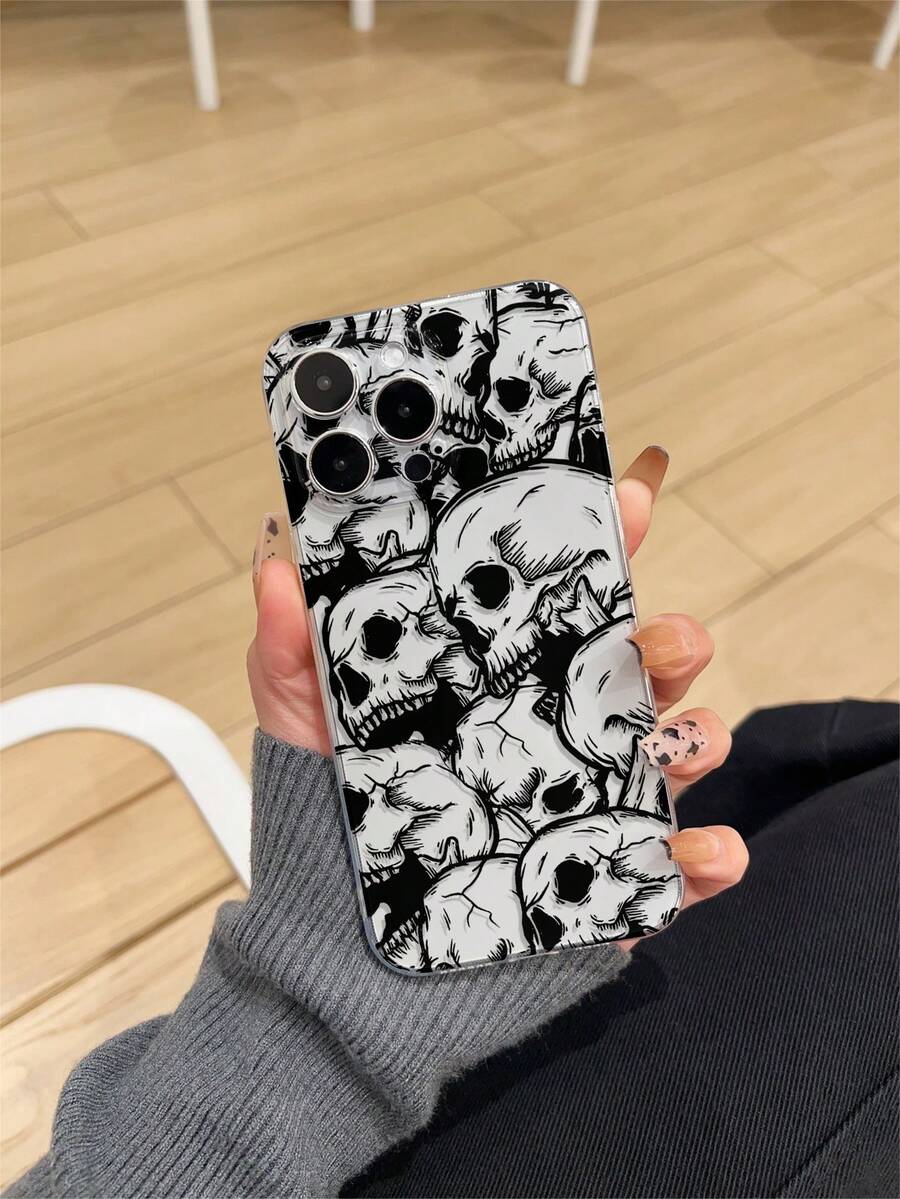 This Adorable Phone Case Features A Halloween Theme With Ghost And Pumpkin Patterns, Compatible With IPhone 17/17 Air/17 Pro/17 Pro Max, Galaxy S25 Ultra, S24 Ultra, S22, S21 Ultra, S21 FE 5G, S23, S23+, S23 Ultra, S24, A13 5G, A22 5G Series. It Provides Lens Protection And Can Be Used As A Protective Cover, Making It An Excellent Gift For Boyfriends, Girlfriends, Or Loved Ones For New Year, Christmas, Halloween, Or Valentine's Day. - Multicolor - View 1