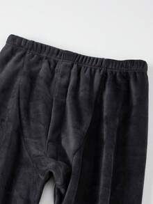 2pcs Men's Thermal Underwear Set, Autumn/Winter Long Johns Crew Neck Thermal Underwear