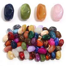 30pcs/Pack Acrylic Bicolor Cloud Shaped Curved Beads, 31X8mm, Minimalist Luxury Bracelet Necklace DIY Jewelry Making Accessories