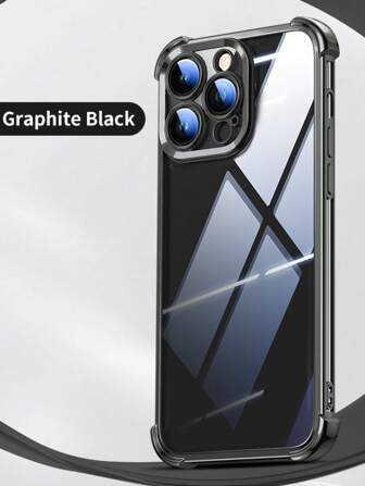 1 件豪华电镀透明手机壳适用于 17 Air/6/7/8/X/XS/XR/11/12/13/14/15/16/16e、Galaxy S22/23/24/25/S24 FE/S25 EDGE、A04/05/06/A07/A17/A14/A15/A16/A24/A25/A34、Redmi Note 9/10/11/12/13、Redmi 9/10/12/13C 14C、OPPO、MOTO、Honor X、HW、RENO Realme C53 C55 C61 C63 C65 C75 Pro Max Plus 保险杠防震透明保护套 2 合 1 PC TPU 外壳