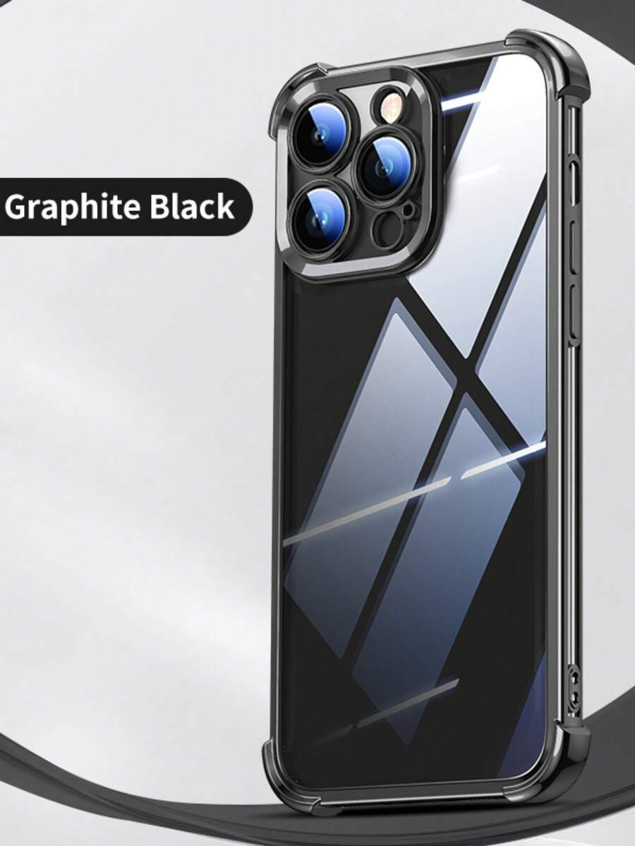 1个奢华电镀透明手机壳，兼容 17 Air/6/7/8/X/XS/XR/11/12/13/14/15/16/16e，兼容Galaxy S22/23/24/25/S24 FE/S25 EDGE，A04/05/06/A07/A17/A14/A15/A16/A24/A25/A34，兼容Redmi Note 9/10/11/12/13，兼容Redmi 9/10/12/13C 14C，兼容OPPO，兼容MOTO，兼容荣耀X，HW，兼容Realme C53 C55 C61 C63 C65 C75 Pro Max Plus，防震透明双层TPU手机壳案例，国际版，非国内版