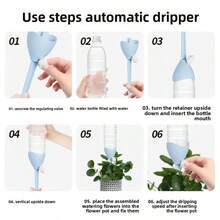 1/3 Automatic Watering Spike: Automate Your Plant Watering Process With An Adjustable Slow-Release Control Valve Switch! Suitable For Home And Marine Gardening, Plant Sprayers, Gardening Supplies (Accessory Colors Are Random).