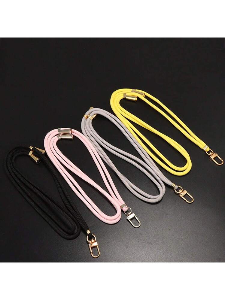 1個 ミニマリスト 無地 調整可能なランヤードストラップ、携帯電話