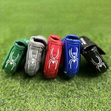 1 bao đựng gậy golf thêu hình nhện, chống thấm nước và chống mài mòn, khóa nam châm, chất liệu da PU bền, siêu mềm. - Xám - Xem 4