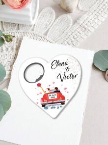 精致个性化定制：独特的心形开瓶器磁铁，多功能防霉设计，是婚礼回礼和公主主题派对的甜蜜15岁生日礼物的理想之选，也是送给女孩、青少年、新娘、朋友和家人的完美纪念品——非常适合周年纪念、乔迁之喜、毕业典礼等厨房庆祝活动。