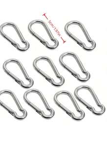 304 Stainless Steel Spring Buckle/Buckle,Pet Leash Accessories, Suitable For Courtyard, Outdoor Activities And Camping. It Is Made Of Corrosion-Resistant 304 Stainless Steel And Allows One-Handed Quick Opening.