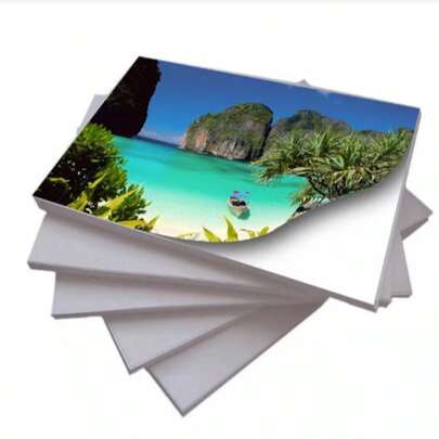 Papel Fotográfico A4 80g Glossy 100 Folhas Adesiva
