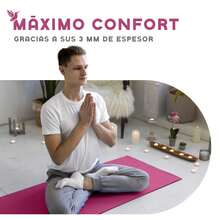 MUUK FITNESS Alfombrilla de Yoga 170 x 70 cm – Grosor 4 mm, Tapete para Yoga, Pilates, Fitness y Ejercicio, Antideslizante, Plegable y Fácil de Transportar, PVC Resistente y a Prueba de Agua, Ideal para Casa, Gimnasio, Parque o Viajes, Diseño Cómodo que Protege Articulaciones, Superficie Estable y Duradera para Relajación, Meditación y Estiramientos, Apta para Principiantes y Expertos. - Rosa Fucsia - Ver 8