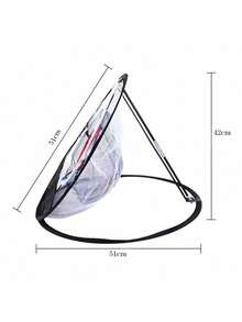 1pc Cut Ball Net This Design Is Foldable, Convenient For Carrying And Storage. It Is A Portable Folding Golf Ball Collection Net That Can Be Easily Folded Into A Small Shape And Stored In A Backpack Or Trunk. Multiple Functions: Besides Being Used For Cut Shot Practice, Some Cut Ball Nets Can Also Be Used As Swing Practice Nets. - Multicolor - View 2
