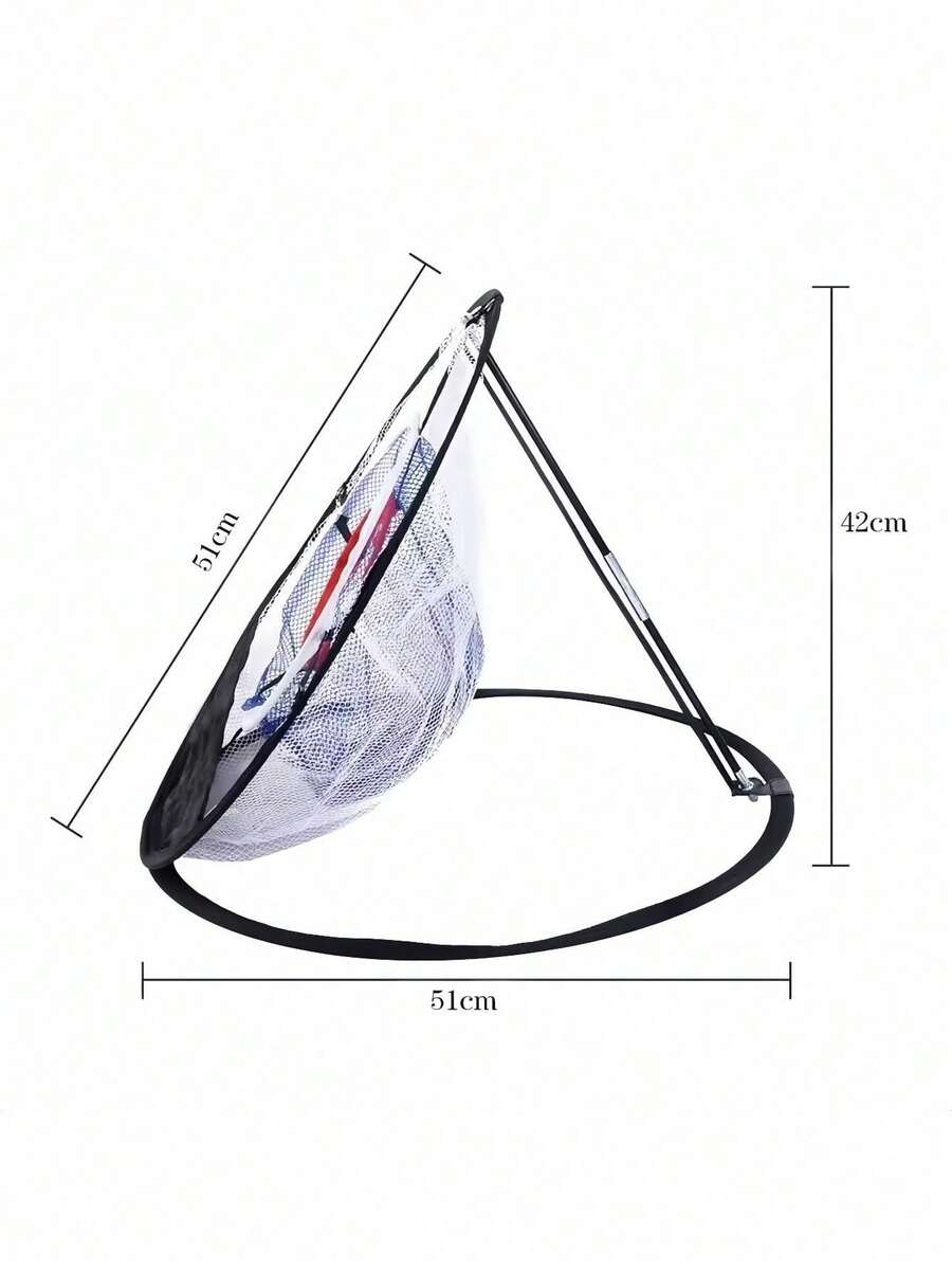 1pc Cut Ball Net This Design Is Foldable, Convenient For Carrying And Storage. It Is A Portable Folding Golf Ball Collection Net That Can Be Easily Folded Into A Small Shape And Stored In A Backpack Or Trunk. Multiple Functions: Besides Being Used For Cut Shot Practice, Some Cut Ball Nets Can Also Be Used As Swing Practice Nets.