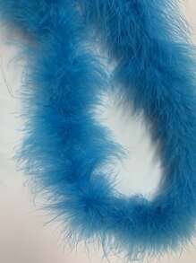 1pc Faux Turkey Feather Boa Trim – 1.5M Fluffy Marabou Feather Strip For DIY Crafts, Costume, Hat Accessories, Christmas Tree Decoration, Wedding Decor, And Bouquet Wrapping,Concert And Home Decor, Dance Wedding, Stage Performance, Carnival Costume And Accessories, Party Supplies,Ideal Choice For Gifts - Multicolor - View 14