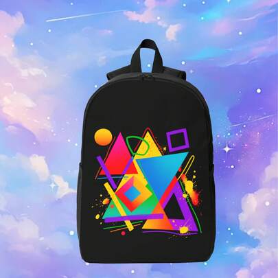Graffiti Art Print Beow,Unisex Casual Everyday Backpack School Bag Men, Lightweight Travel Backpack, Polyester Backpack For Outdoors, College, Hiking, Camping With Adjustable Straps And Zipper Closure