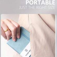 Compact A7 Pocket Notebook With Pen Holder - Uncoated, College-Ruled Mini Journal For Daily Notes & Office Supplies, For Spring - Sổ tay (1 quyển) - Xem 5